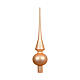 Matte peach pearl glass tree topper, 26 cm s1