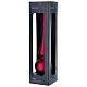 Puntale vetro rosso scuro finitura opaca 25 cm s2