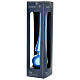 Pointe de sapin en verre bleu ciel finition brillante 25 cm s2