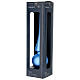 Cimier en verre bleu ciel finition mate 25 cm s2