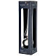 Ponteira vidro cinzento claro acabamento brilhante 25 cm s2
