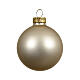 Bola de Natal de vidro esmaltado opaco beige 15 cm s1