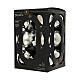 Box 12 palline argento vetro riciclato lucido e opaco 6 cm s2