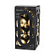 Box 16 palline oro vetro riciclato lucido e opaco 3,5 cm s2