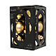 Coffret 12 boules de Noël dorées en verre recyclé brillant et mat 6 cm s2