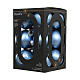 Boîte 12 boules de Noël bleu ciel verre recyclé brillant et mat 6 cm s3