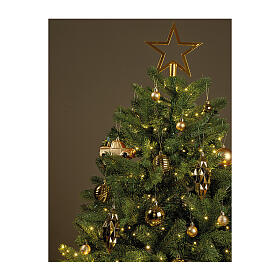 Mixbox 67 gold shiny and matte ball ornaments various shapes recycled plastic