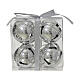 Addobbi 4 campanelle in ferro argentate 10x10x5 s1