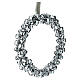 Set 2 ghirlande campanelle color argento 25 cm s5