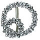 Set 2 ghirlande campanelle color argento 25 cm s6