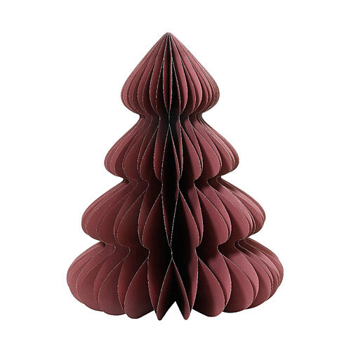 Weihnachtsbaum-Dekoration aus FSC®-zertifiziertem Papier, bordeaux, 72 × 90 cm 1