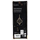 Addobbo carta albero di natale palla bordeaux 20 cm 100% FSC s3
