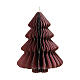 Christmas tree decoration, burgundy 100% FSC paper, 12x16 in s1