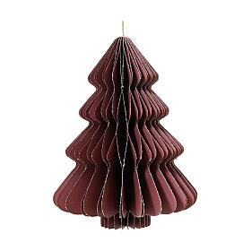 Christmas tree paper decoration FSC 100% burgundy, 30x40 cm