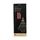 Decoración papel árbol de Navidad burdeos y oro 20 cm 100% s2