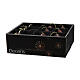 Caja 12 adornos papel borgoña varias figuras 6x6 cm s2