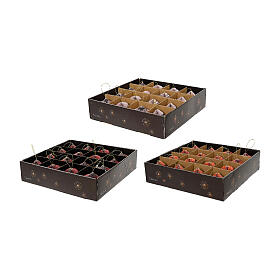 Set Wabenanhänger, 16-teilig, dreifarbig sortiert, 100 % FSC®, 8 × 8 cm