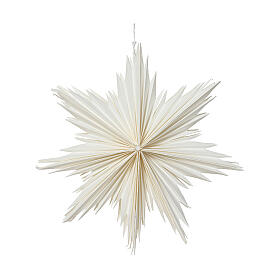 Addobbo stella in carta bianca FSC mix 70% 30 cm