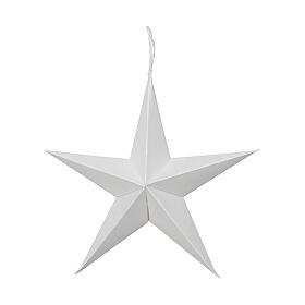 Addobbi 4 stelle carta bianca FSC mix 70% 15x5 cm