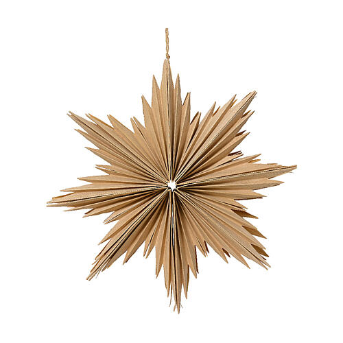 Addobbo stella in carta naturale FSC mix 70% 30x10 cm 1