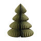 Albero di Natale carta verde bordo champagne chiusura con calamita FSC 100% 90 cm s1