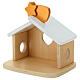 Presepe Natività bue ed asinello 7 pz Sevi legno dipinto 6 cm s4
