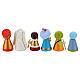 Set de Crèche complet 20 pcs Sevi bois peint 6 cm s7