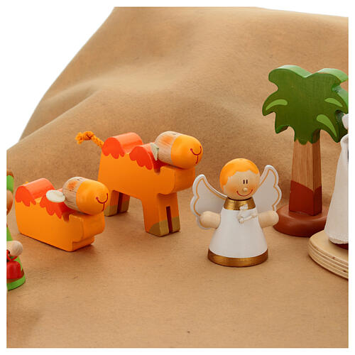 Set Presepe Completo 20 pz. Sevi legno dipinto 6 cm 4