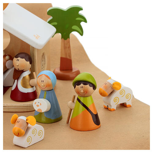 Set Presepe Completo 20 pz. Sevi legno dipinto 6 cm 5
