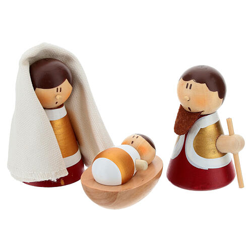 Complete Nativity Scene Set 20 pcs. Sevi Painted Wood 6 cm 6