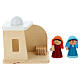 Presepe Sevi capanna degli artigiani 9 pz legno dipinto 7 cm s4