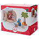 Presepe Sevi capanna degli artigiani 9 pz legno dipinto 7 cm s6