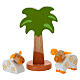 Crèche Sevi bergers musiciens 5 pièces bois peint 7 cm s3