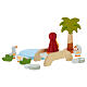 Sevi Nativity Scene set with bridge over the lake, 11 painted wooden figures of 6 cm s4