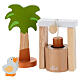 Presepe Sevi attorno al pozzo 6 pz legno dipinto 6 cm s3