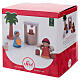 Presepe Sevi attorno al pozzo 6 pz legno dipinto 6 cm s5