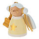 Christmas ornament set Sevi White and Yellow 3 pcs painted wood s2