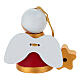 Sevi He Angel in red and gold, 2.4 in, painted wood s3