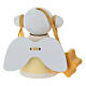 Petit ange Sevi Elle blanc et jaune 6 cm en bois peint s3