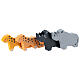 Arca degli animali di Noè 24 pz Play Set Sevi legno dipinto s4