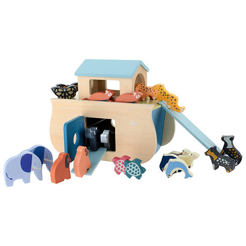 Arca dos animais de Noé Sevi Play Set 24 peças em madeira pintada 1