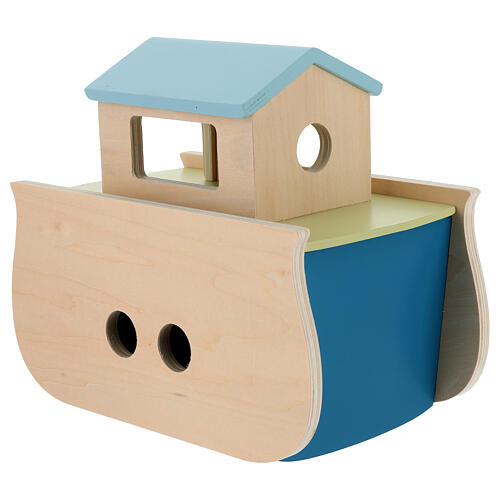 Noah's Ark Playset with Animal Figures 24 pcs Painted Wood 12