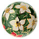 Hand-painted Christmas Ball with Candle and Flowers 8 cm Dellarte Ceramic s4