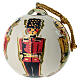 Bola de Navidad Dellarte Ceramiche cascanueces pintada a mano 10 cm s4