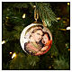 Decorazione Dellarte Ceramiche albero Natale Madonna Gesù Bambino 8 cm dipinta a mano s2