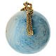 Pallina albero Natale Maria e Gesù Bambino Dell'Arte Ceramiche dipinta a mano 8 cm s2