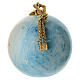 Pallina albero Natale Maria e Gesù Bambino Dellarte Ceramiche dipinta a mano 8 cm s3