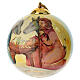 Bola de Natal Dellarte Ceramiche com Natividade pintada à mão 10 cm s5