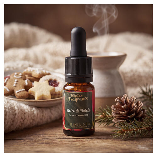 Olio essenziale aromatico Winter Fragrance "Dolce Natale" con contagocce Erbolinea 10 ml 2