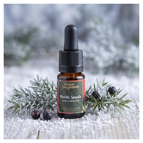Spiced Blueberry essential oil with dropper Winter Fragrance Erbolinea 10 ml 2